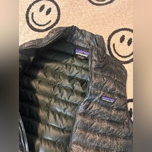 Patagonia Charcoal and Olive Puffer Vest